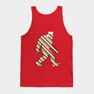 Christmas Bigfoot - Candy Stripe Tank Top